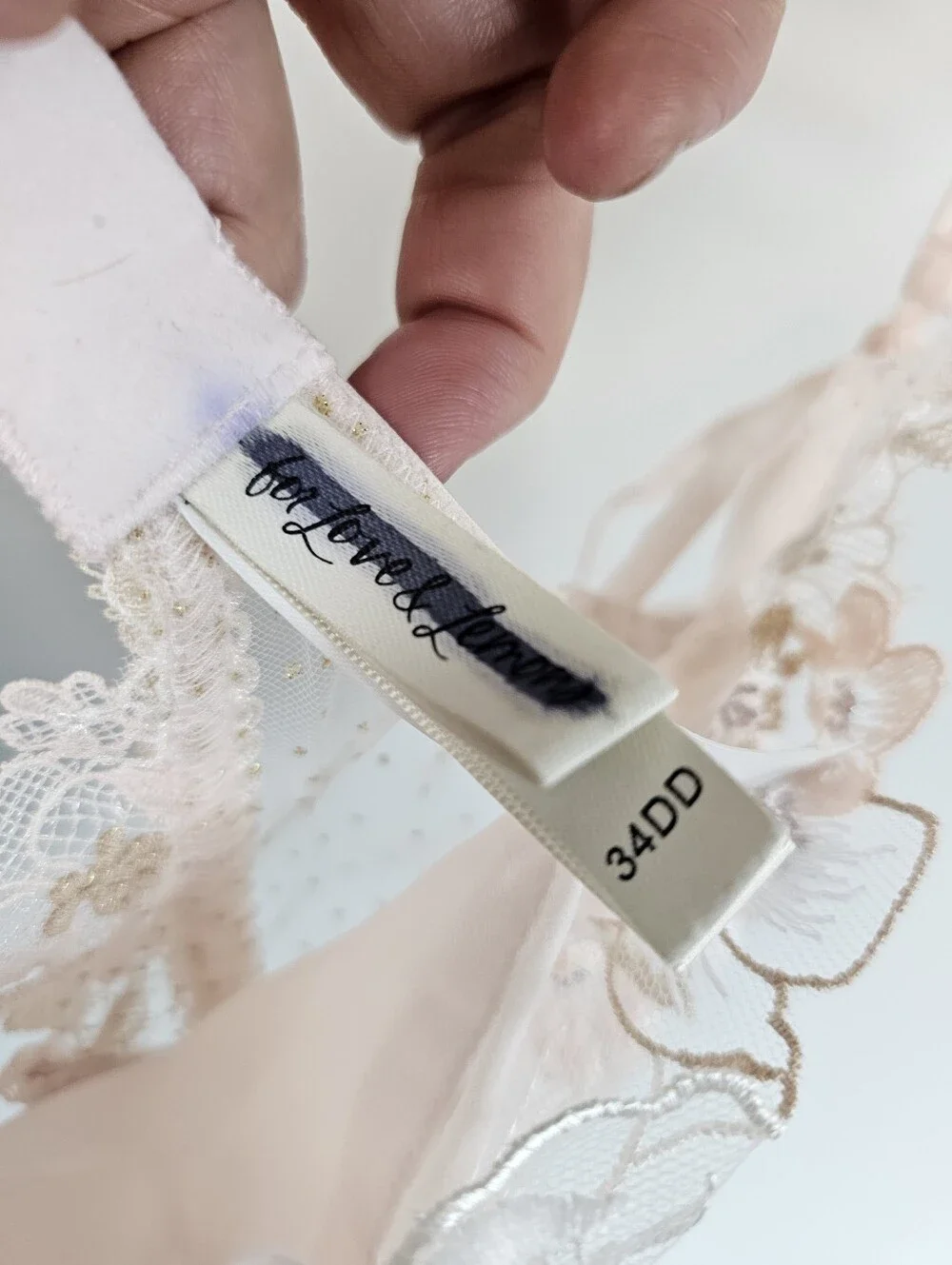 For Love & Lemons Delicate Lace Floral Girly Soft Girl Romantic Bra Lingerie